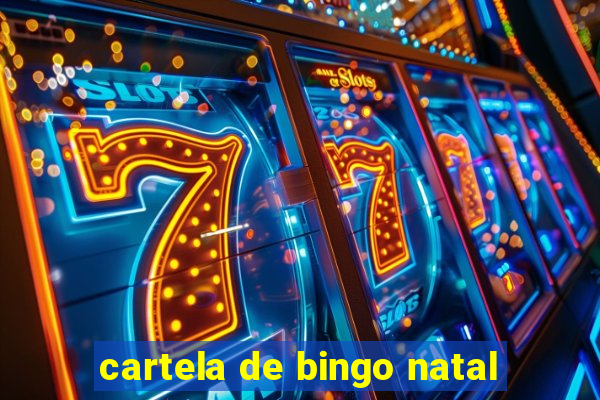 cartela de bingo natal